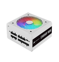 Corsair CX650F RGB 650W 80 Plus Bronze Fully Modular Power Supply - White